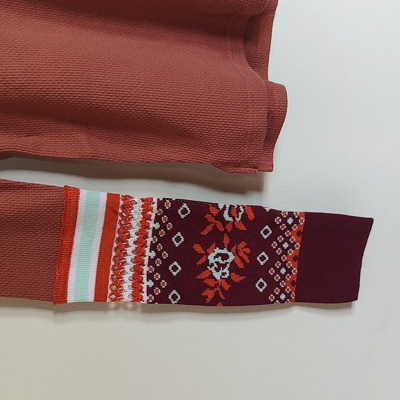 NWT! Free People Mikah Layering Thermal Cuff / Long Sleeve Top Autumn Size XS - Picture 5 of 12